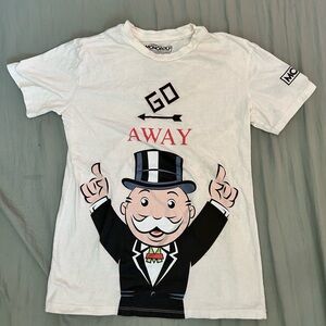 Monopoly White Graphic Tee - Short Sleeve